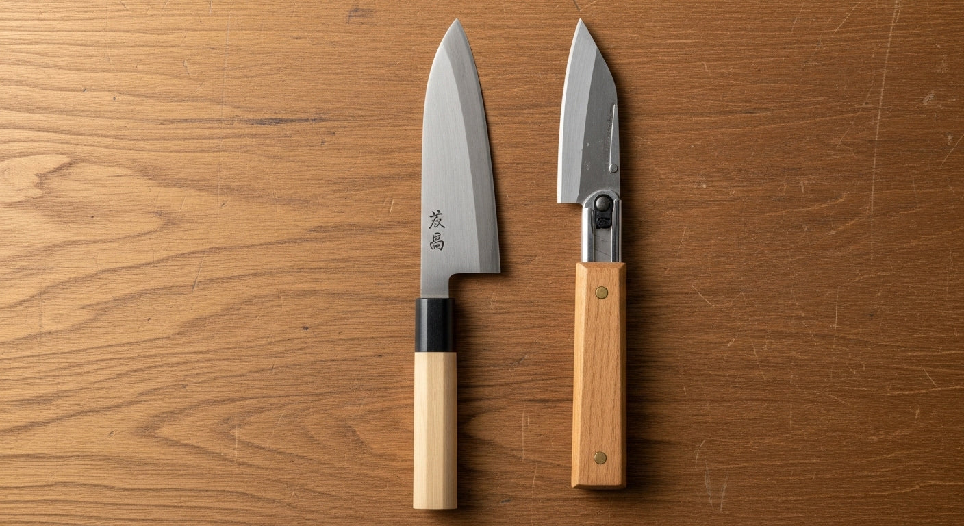 和包丁と工具ナイフの違いを鋼材から比較|和包丁 鋼材 工具ナイフ 包丁 違いをわかりやすく解説