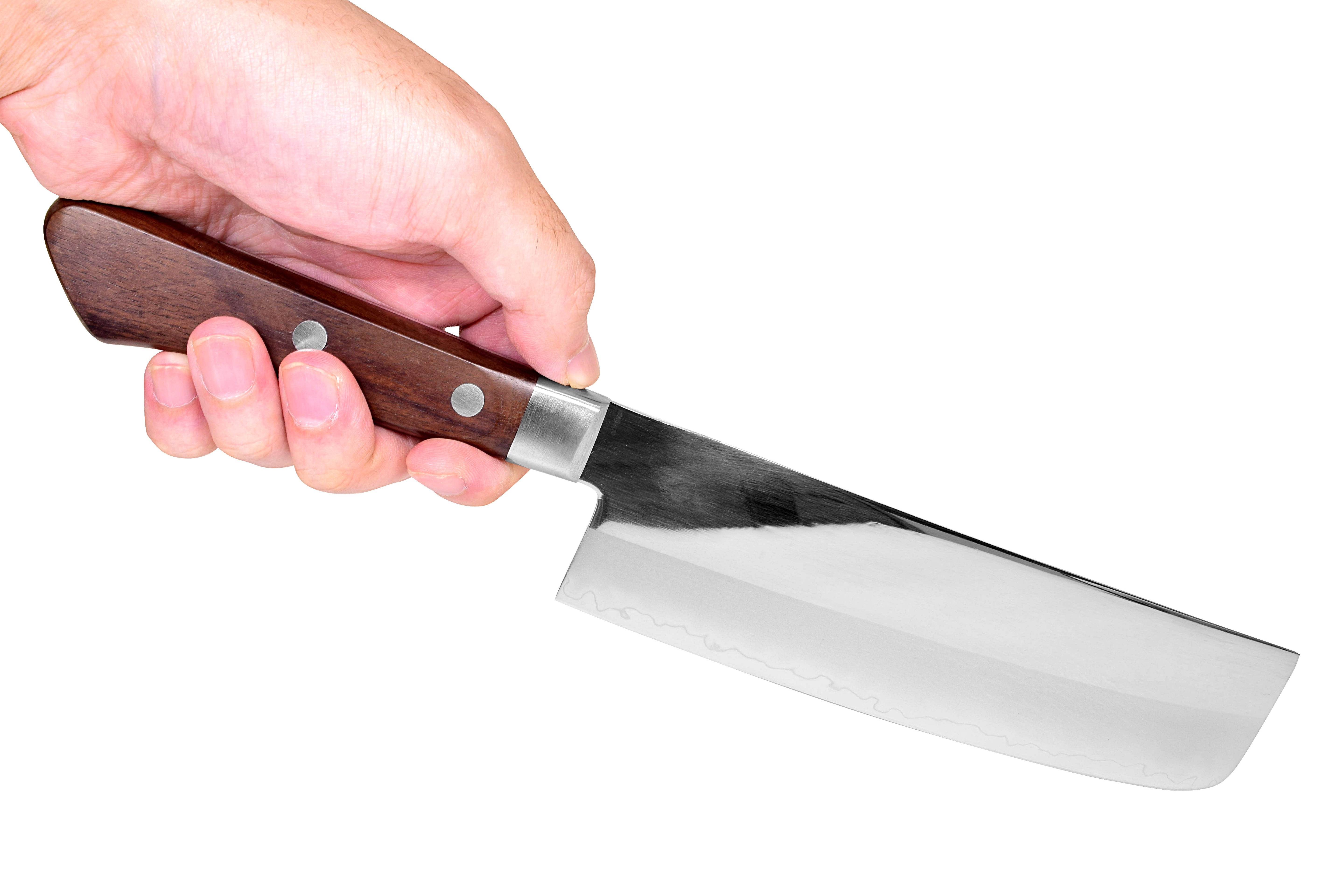 関三本杉 ゴールド割込 鍔付菜切 165mm