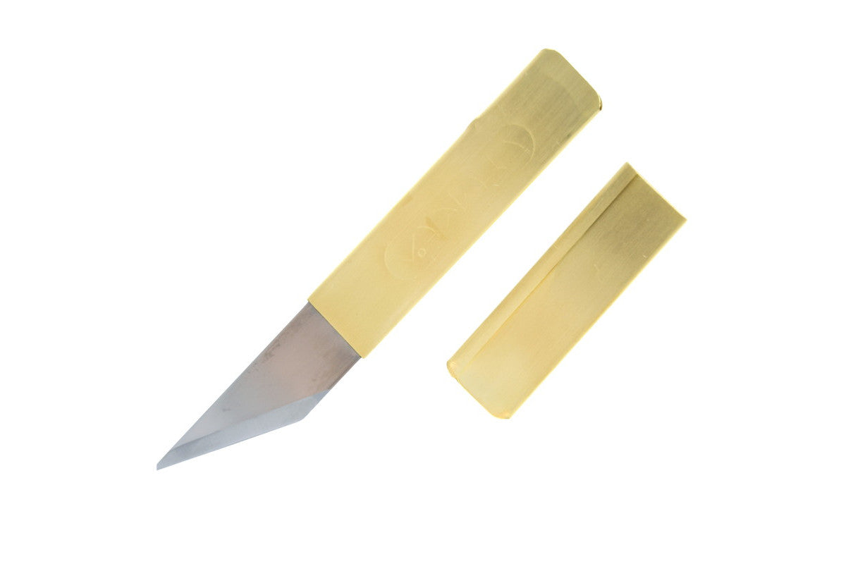 ペナントナイフ SS 真鍮サヤ 右利き用