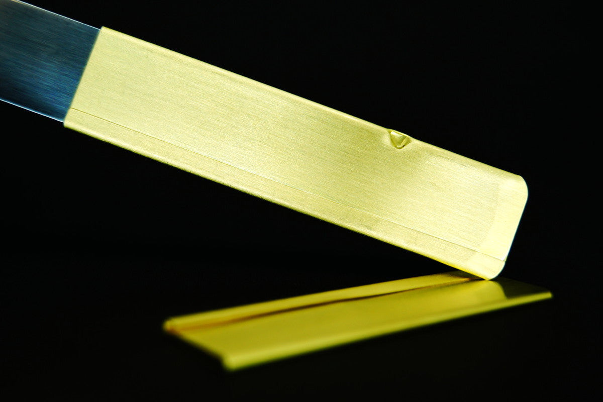 ペナントナイフ SS 真鍮サヤ 右利き用