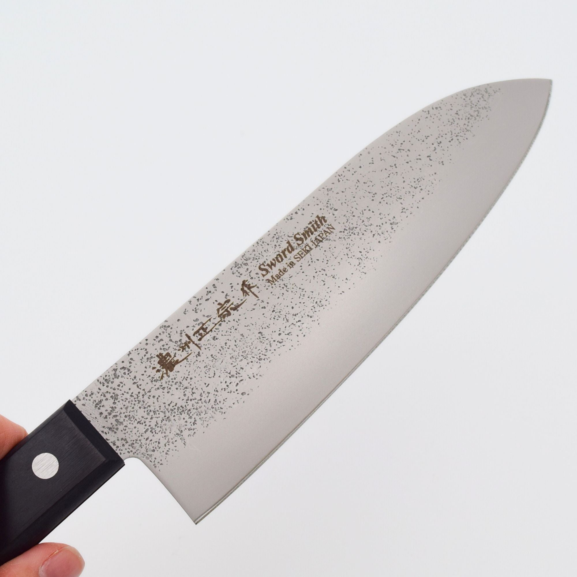 濃州正宗作 古流梨地 三徳包丁 両刃