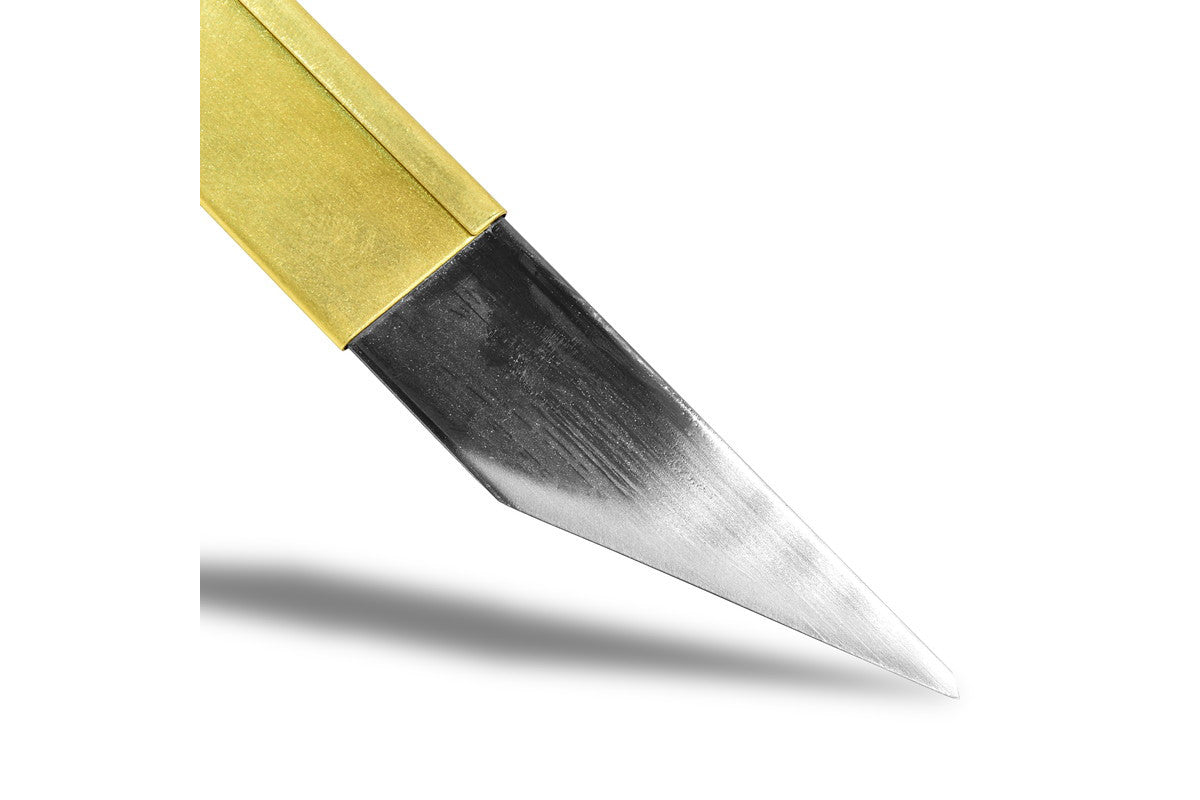 ペナントナイフ SS 真鍮サヤ 左利き用