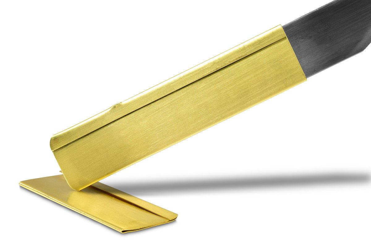 ペナントナイフ SS 真鍮サヤ 左利き用