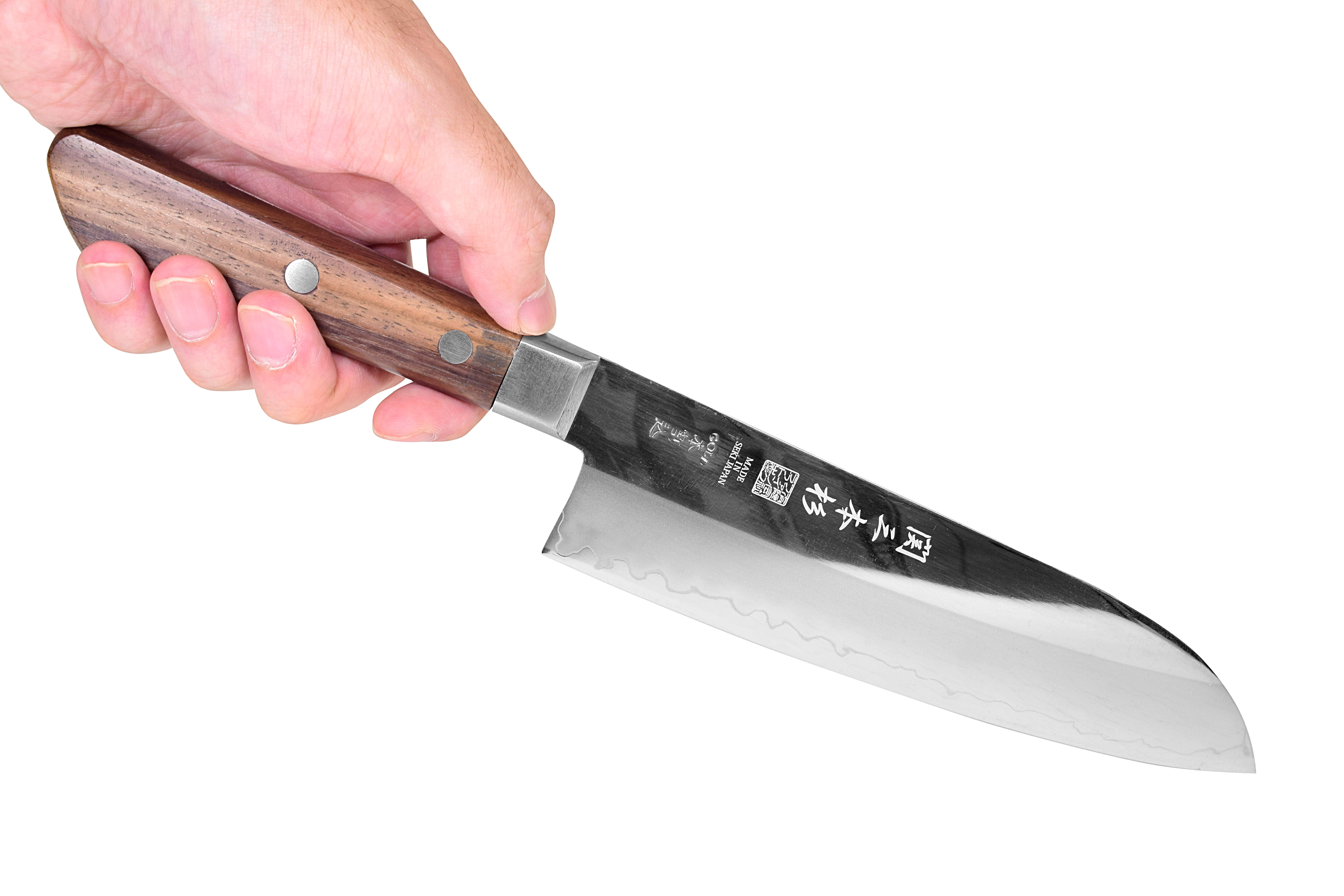 関三本杉 ゴールド割込 鍔付三徳 165mm