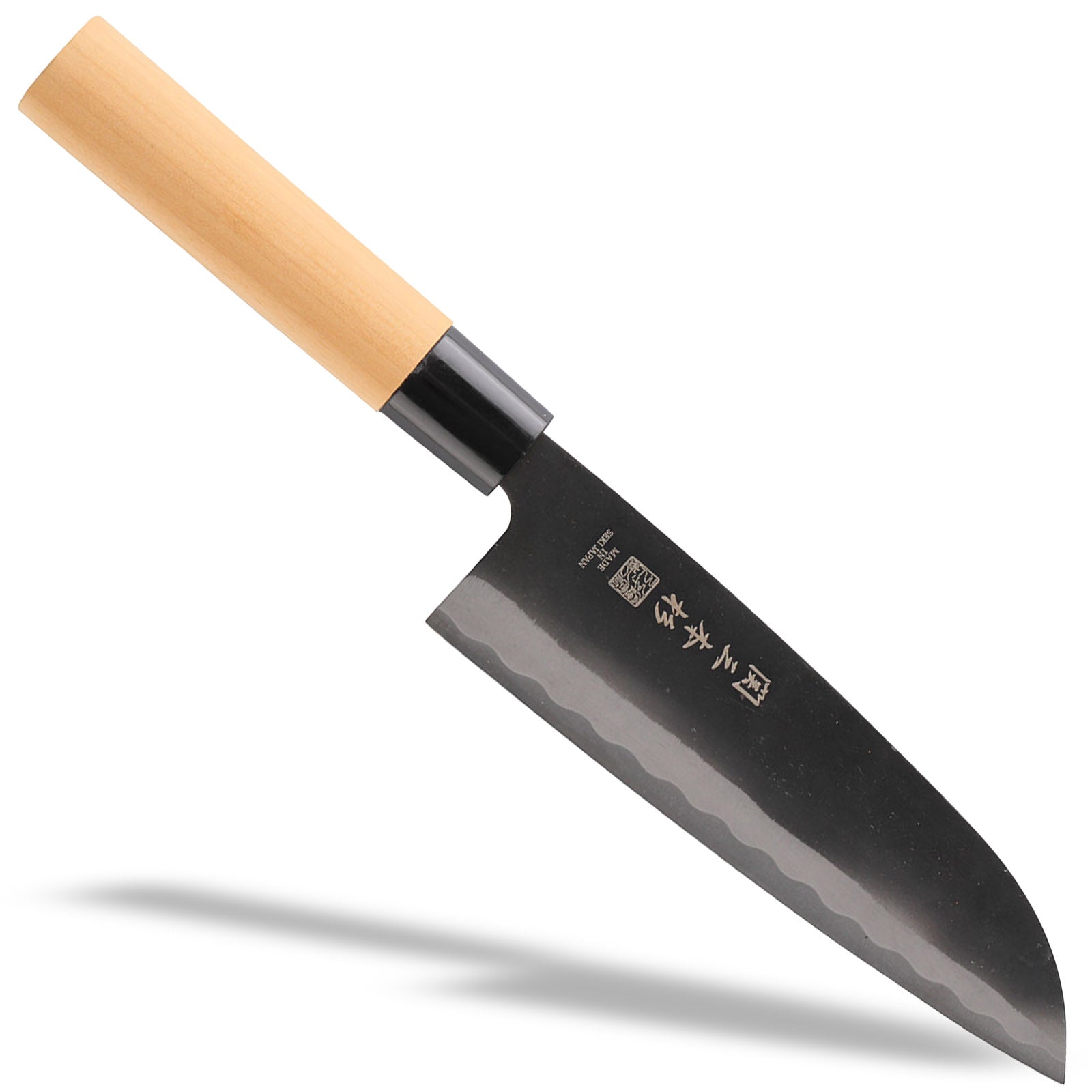 黒打ち和包丁 三徳 165mm