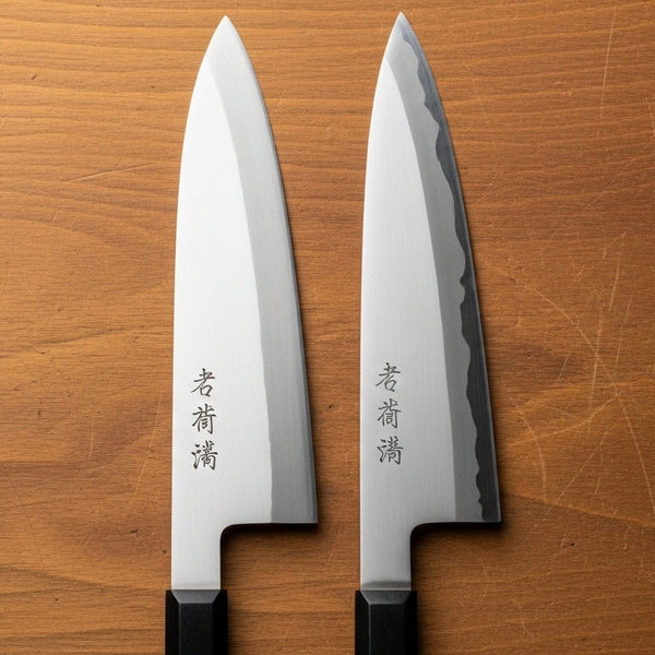 和包丁の鋼材で白紙鋼の純度に注目｜和包丁 鋼材 白紙鋼 純度 特徴と青