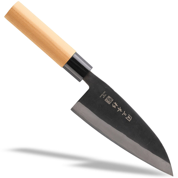 未使用　保管品　関　兼杉作　黒打出刃　150mm 未使用保管品関兼杉作黒打出刃150mm