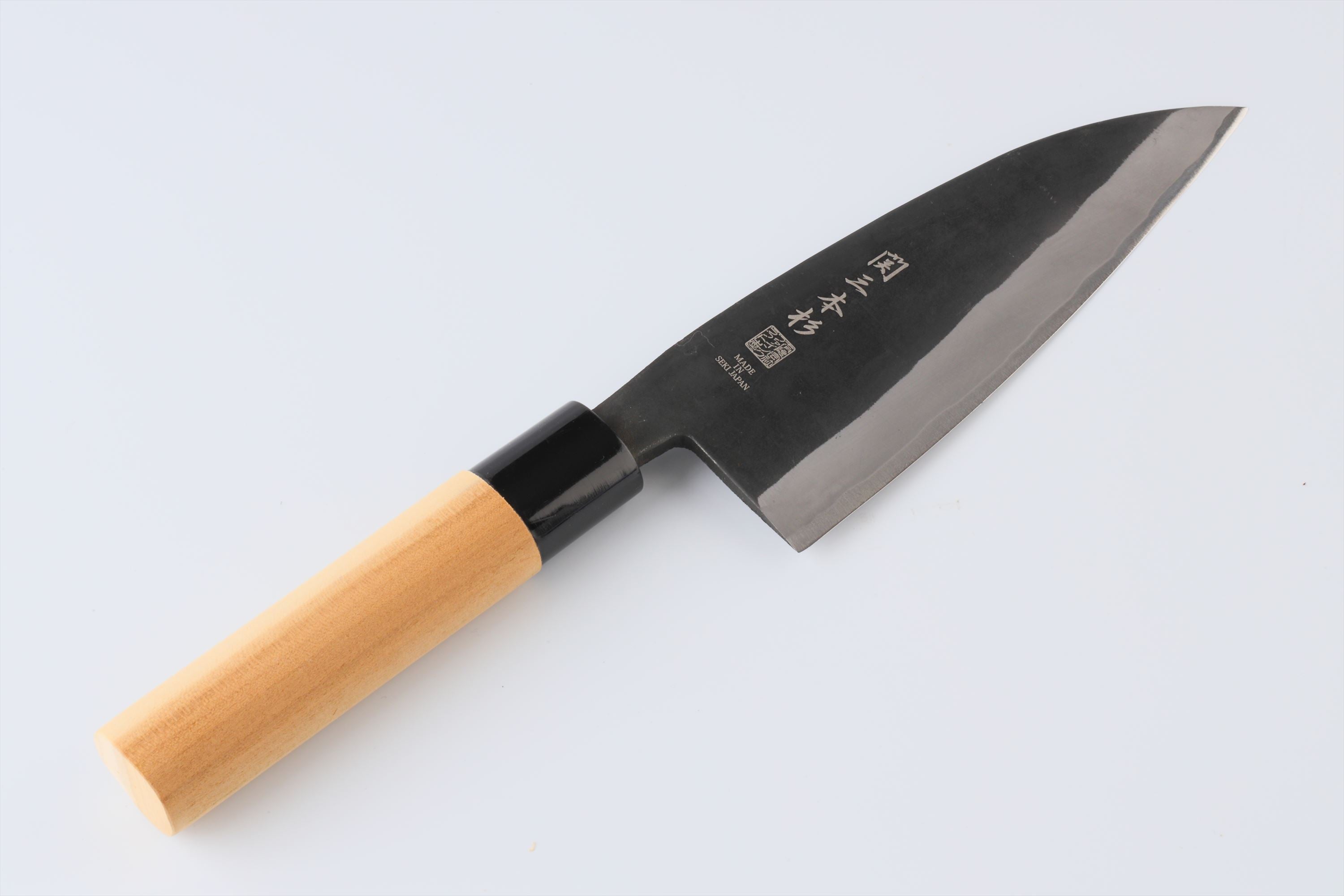 出刃包丁 両刃包丁　黒打 宏元作 最高級品 全長31cm刃16,5cm★送料無料 楽天市場】出刃包丁 両刃 165mm 白紙1号 割込み黒打ち仕上げ 東